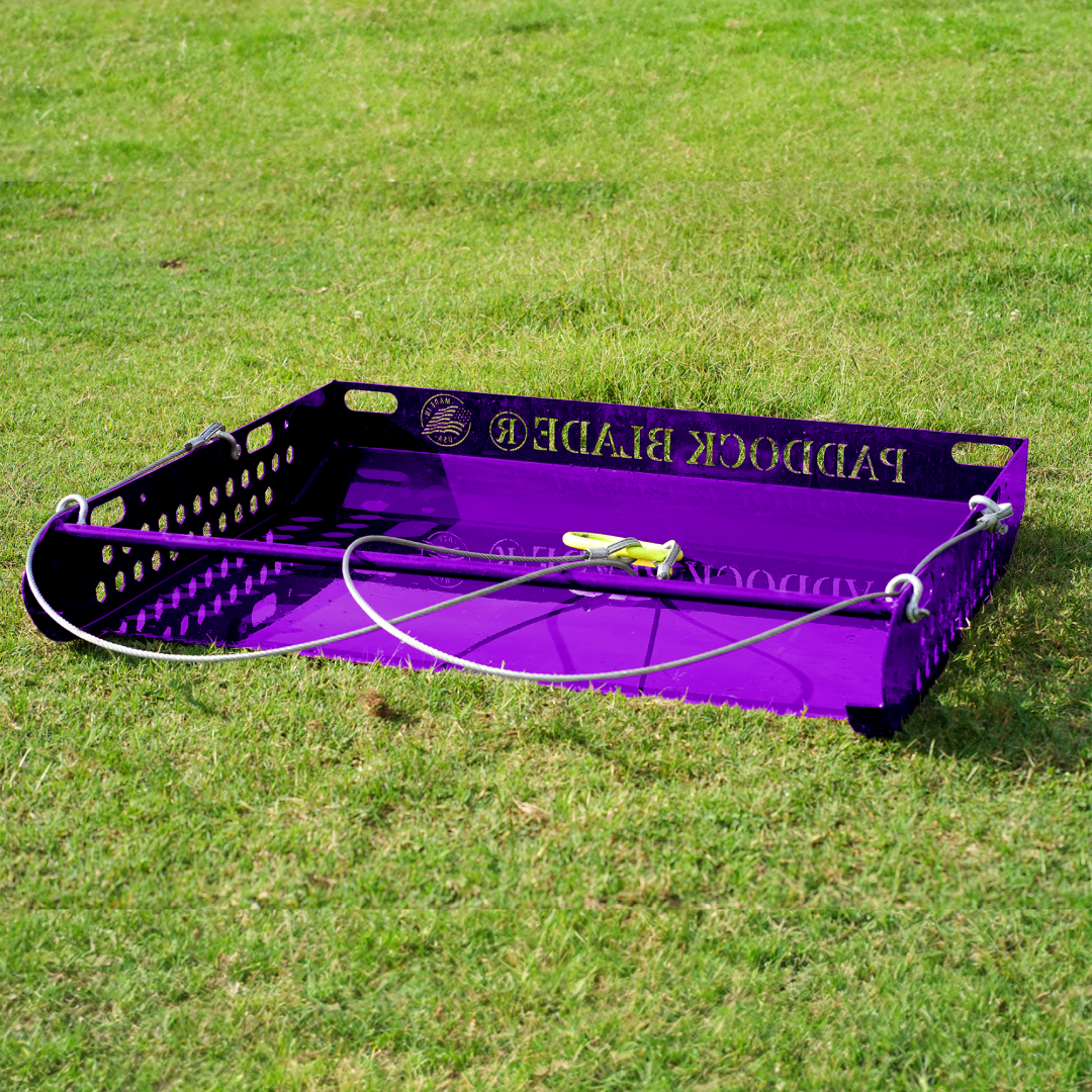 Paddock Blade Manure Collector | (NEW Purple)