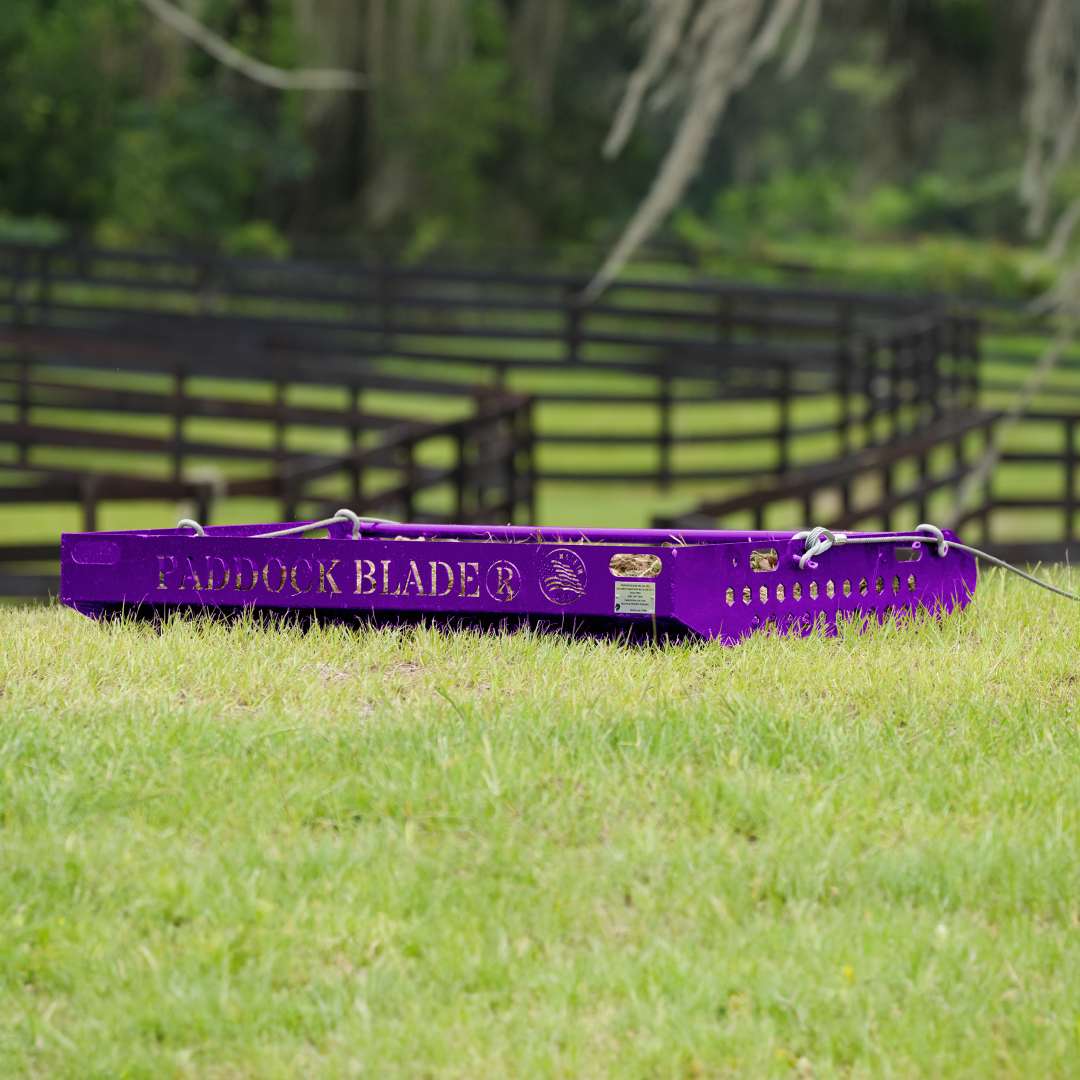 Paddock Blade Manure Collector | (NEW Purple)