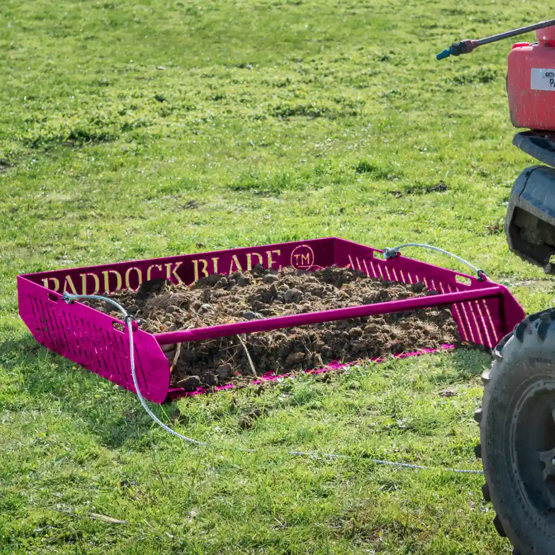 Paddock Blade Manure Collector | (NEW Pink)